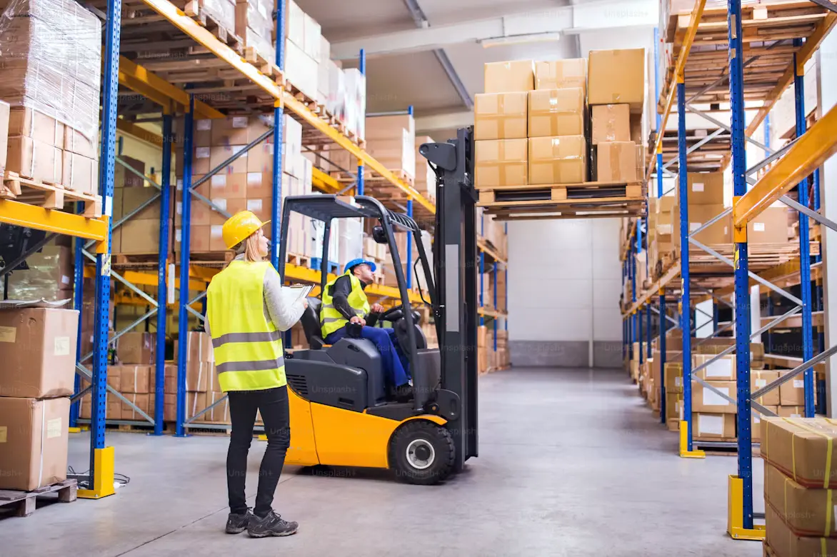 Wholesale distribution warehouse handling international goods